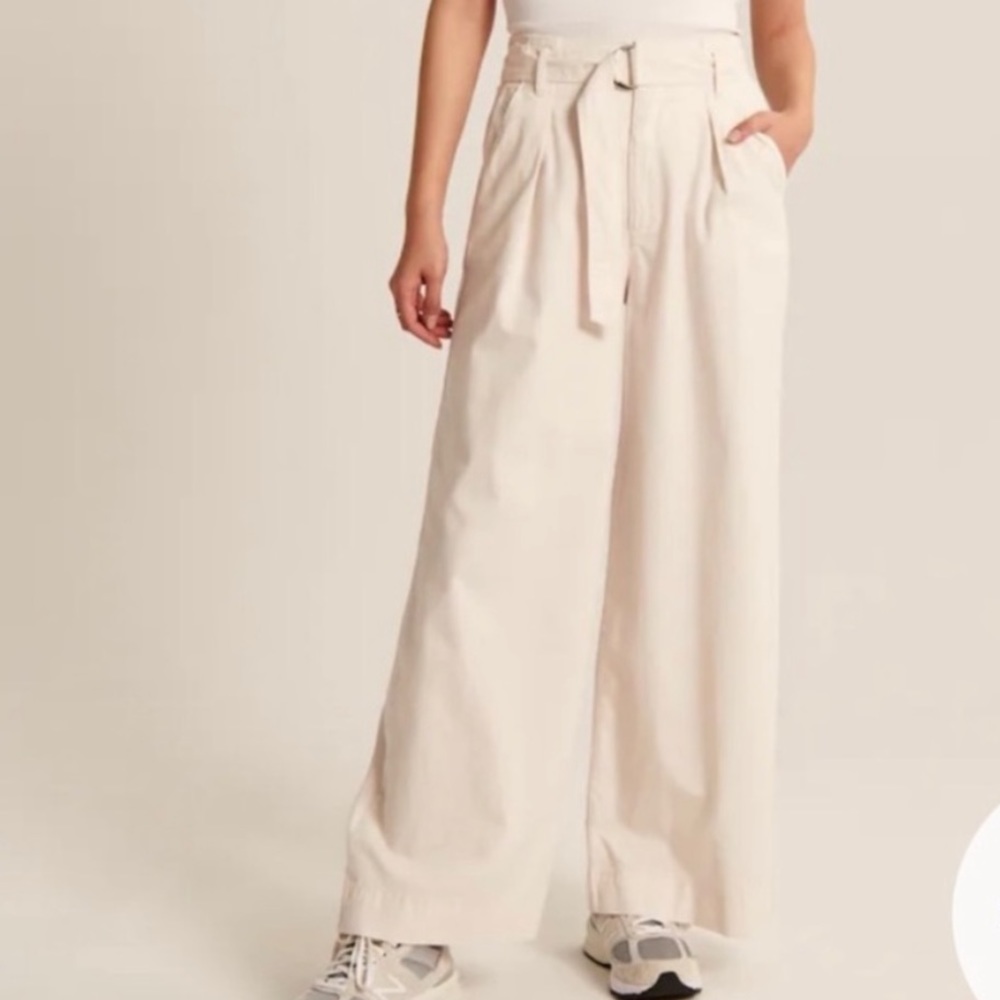 Abercrombie & Fitch Belted Wide Leg Pant - Picture 1 of 10
